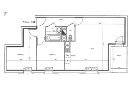 Location appartement 3 pièce(s) 60 m² - Photo 2
