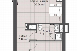 Location appartement 2 pièce(s) 43 m² - Photo 1 Location appartement 2 pièce(s) 43 m² - Photo 1