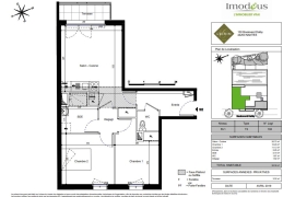 Location appartement 3 pièce(s) 56 m² - Photo 6