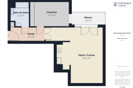 Vente appartement 2 pièce(s) 51 m² - Photo 9