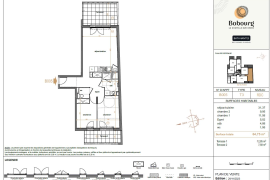 Vente appartement 3 pièce(s) 62 m² - Photo